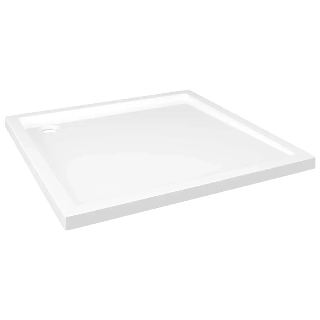 Square ABS Shower Base Tray White 80x80 cm 148907 - Hardware