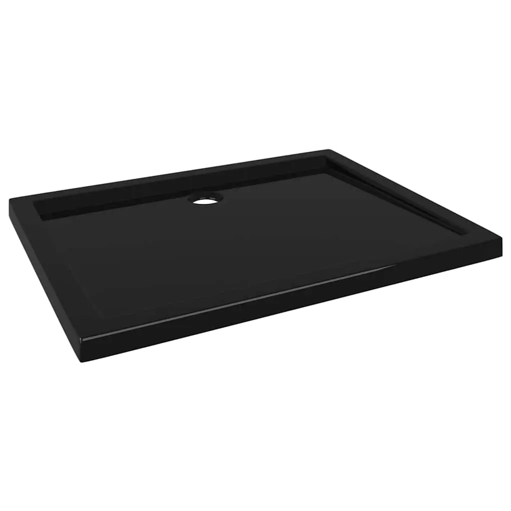 Rectangular ABS Shower Base Tray Black 70x90 cm 148911 - Hardware