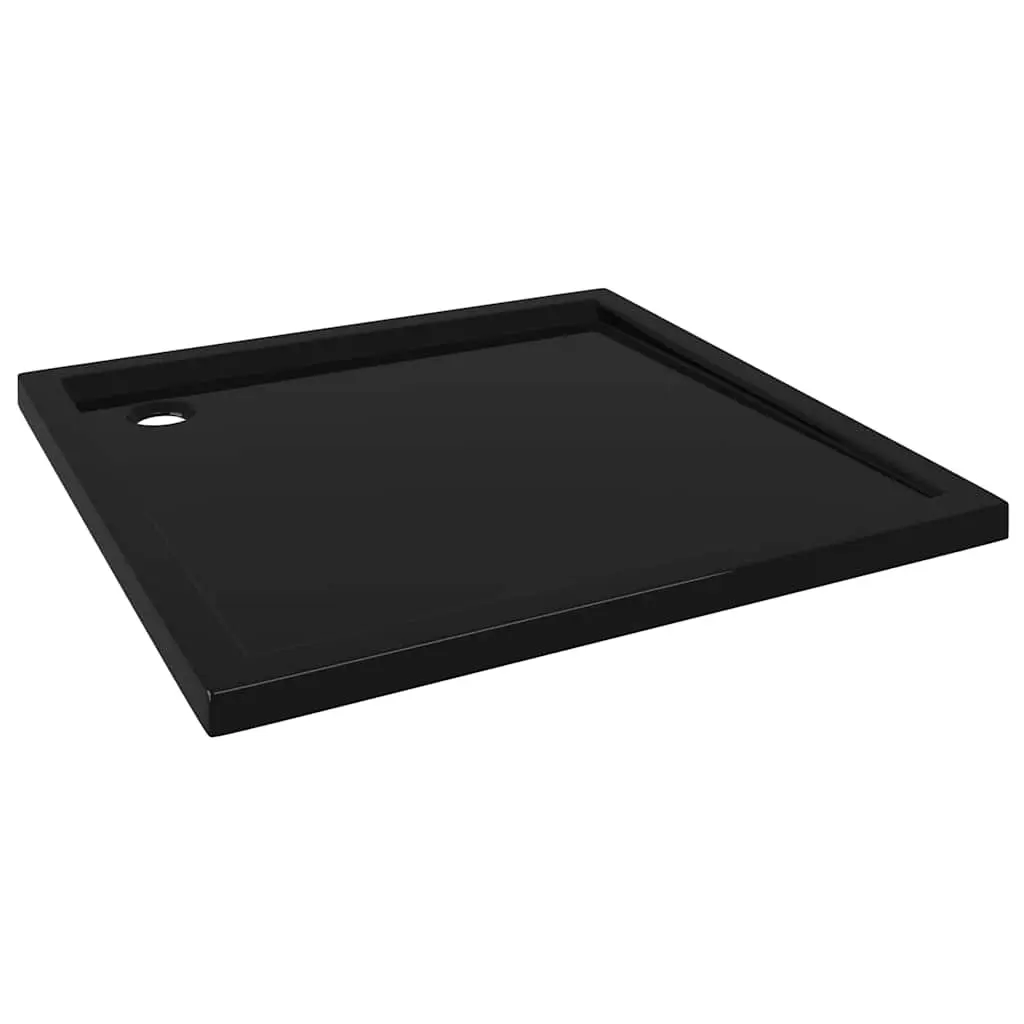 Square ABS Shower Base Tray Black 90x90 cm 148913 - Hardware