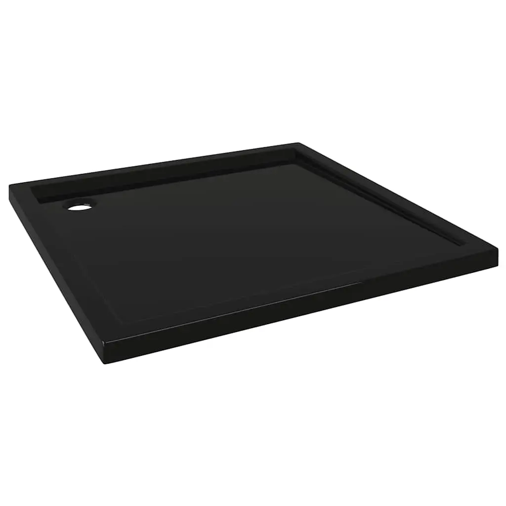 Square ABS Shower Base Tray Black 80x80 cm 148916 - Hardware