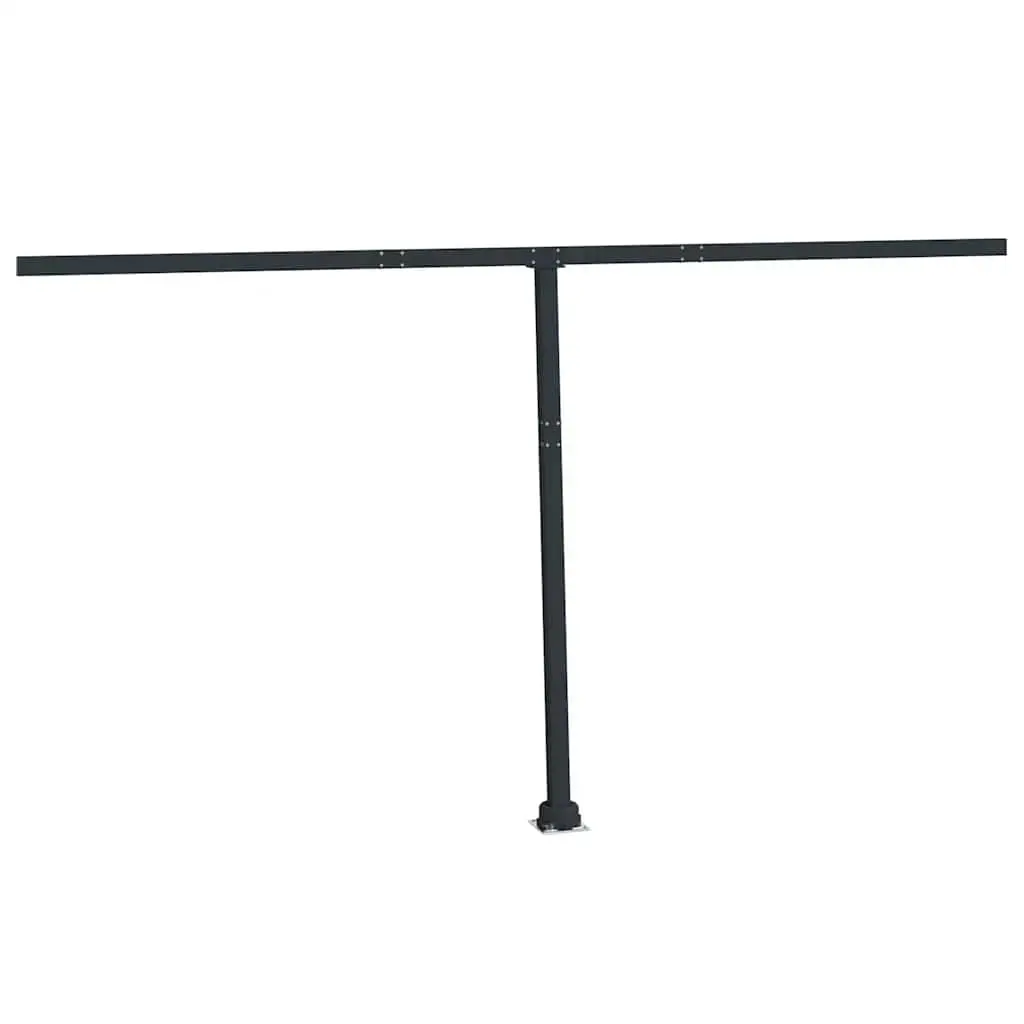 Awning Post Set Anthracite 450x245 cm Iron 315097 - Home & Garden
