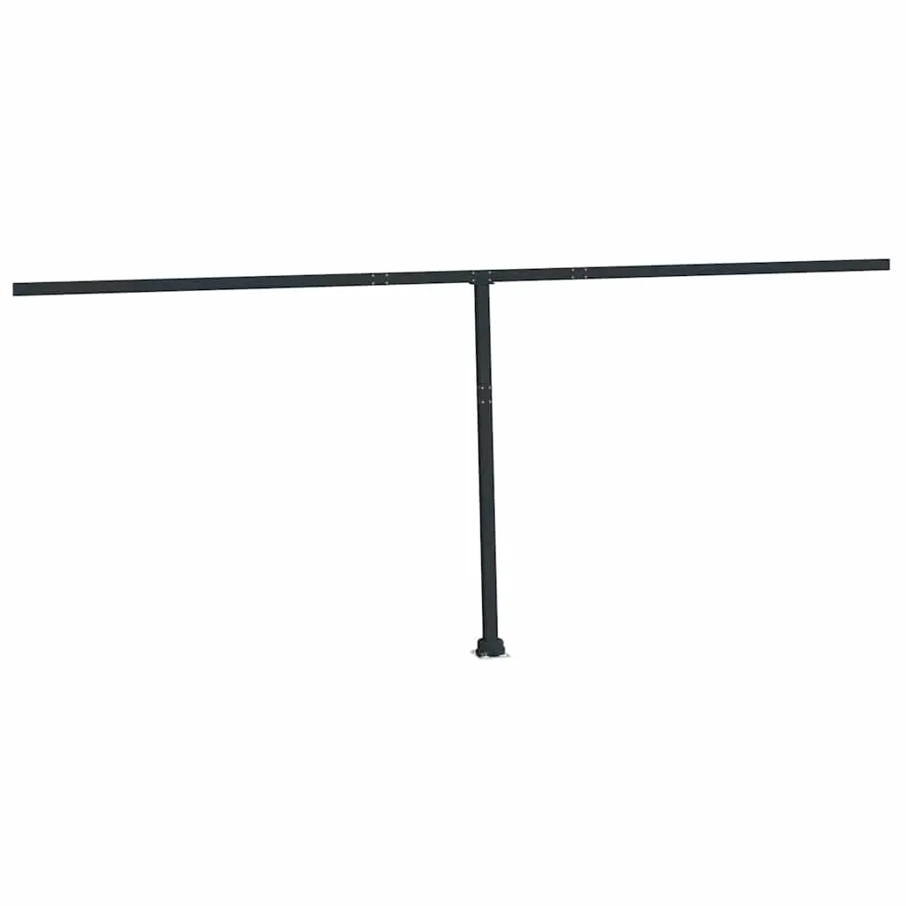 Awning Post Set Anthracite 600x245 cm Iron 315098 - Home & Garden