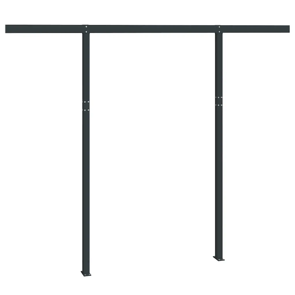 Awning Post Set Anthracite 300x245 cm Iron 315099 - Home & Garden