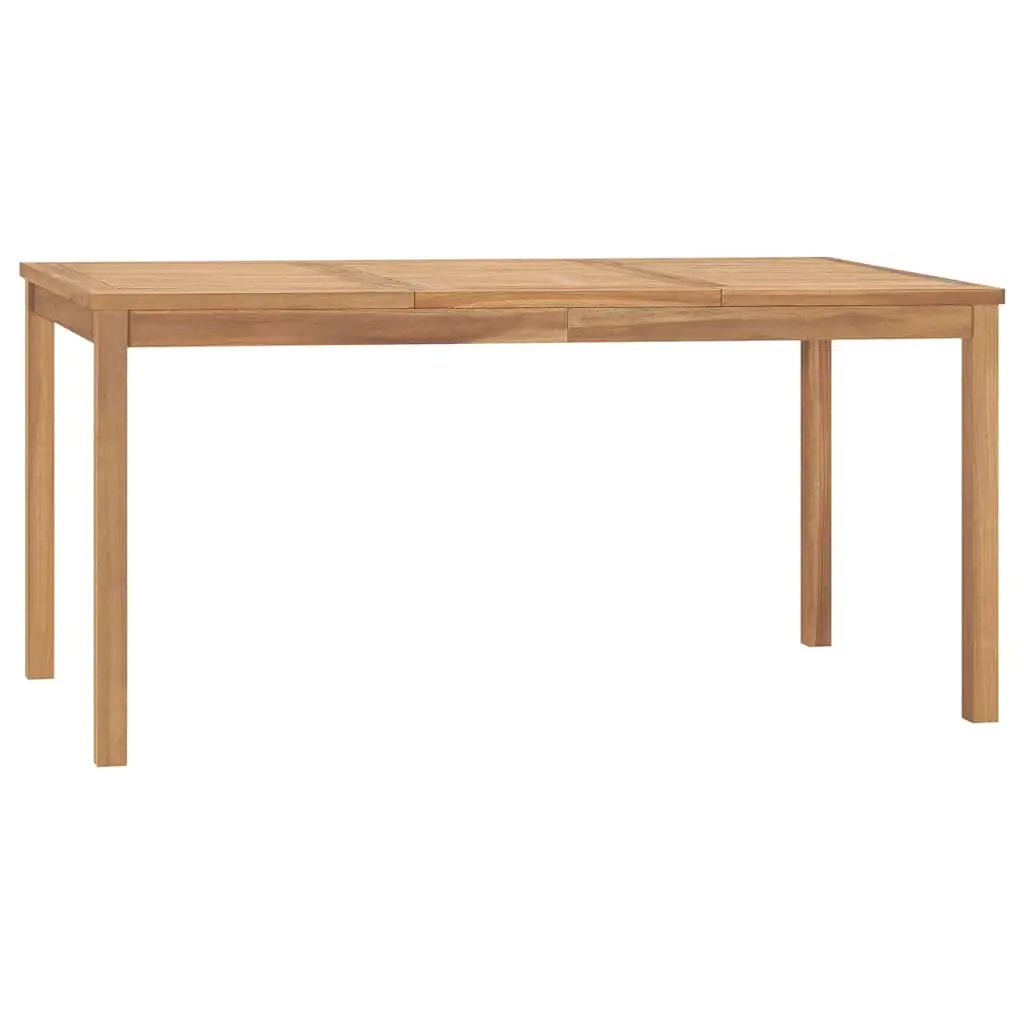 Garden Dining Table 160x80x77 cm Solid Teak Wood 315620 - Furniture