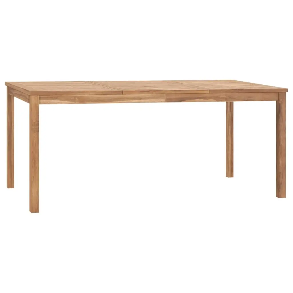 Garden Dining Table 180x90x77 cm Solid Teak Wood 315621 - Furniture