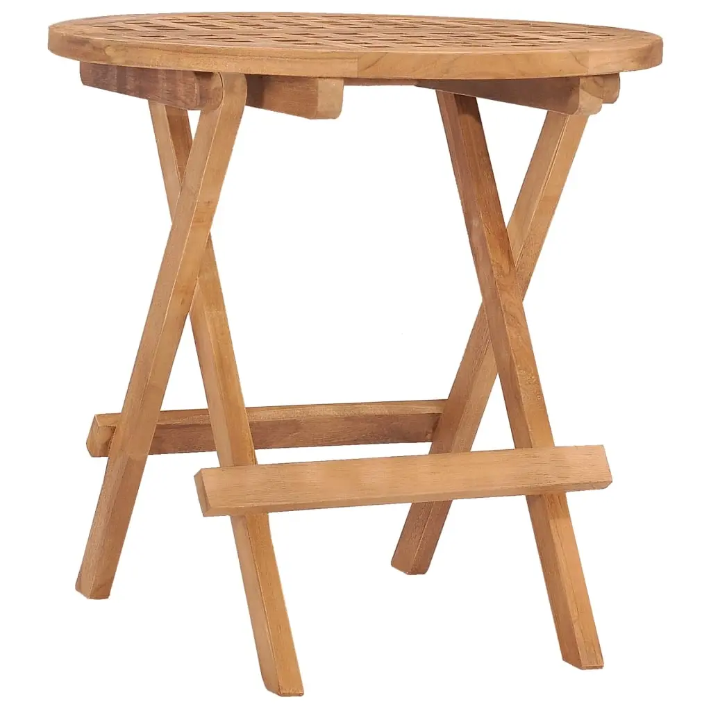 Folding Garden Table 50x50x50 cm Solid Wood Teak 315452 - Furniture