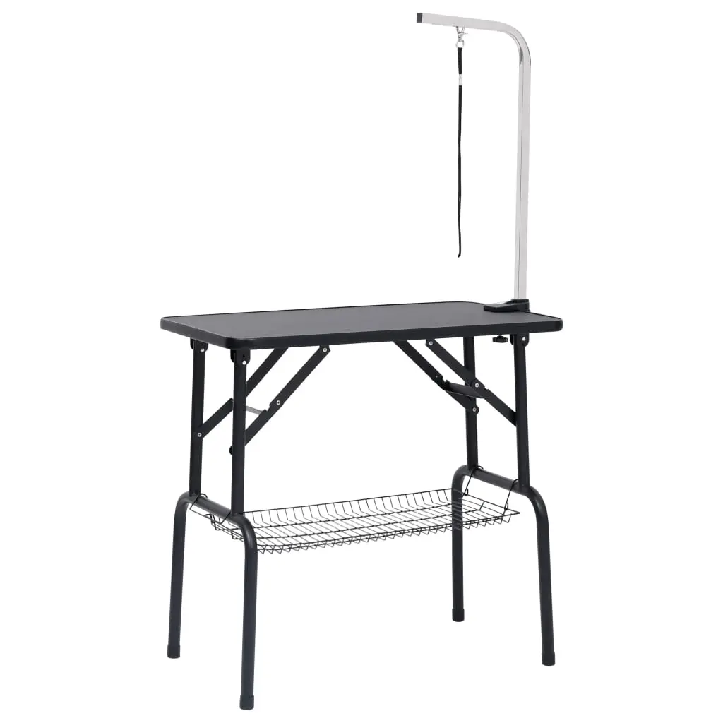 Adjustable Dog Grooming Table with 1 Loop and Basket 171067 - Pets