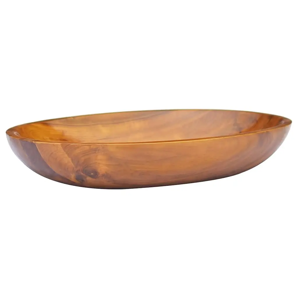 Basin Solid Teak Wood 60x40x10 cm 326162 - Hardware