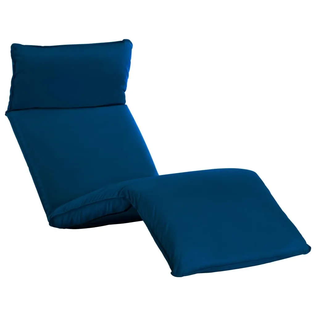 Foldable Sunlounger Oxford Fabric Navy Blue 316044 - Furniture