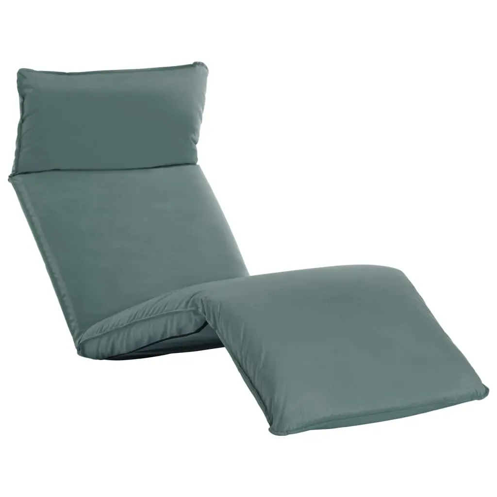 Foldable Sunlounger Oxford Fabric Grey 316045 - Furniture