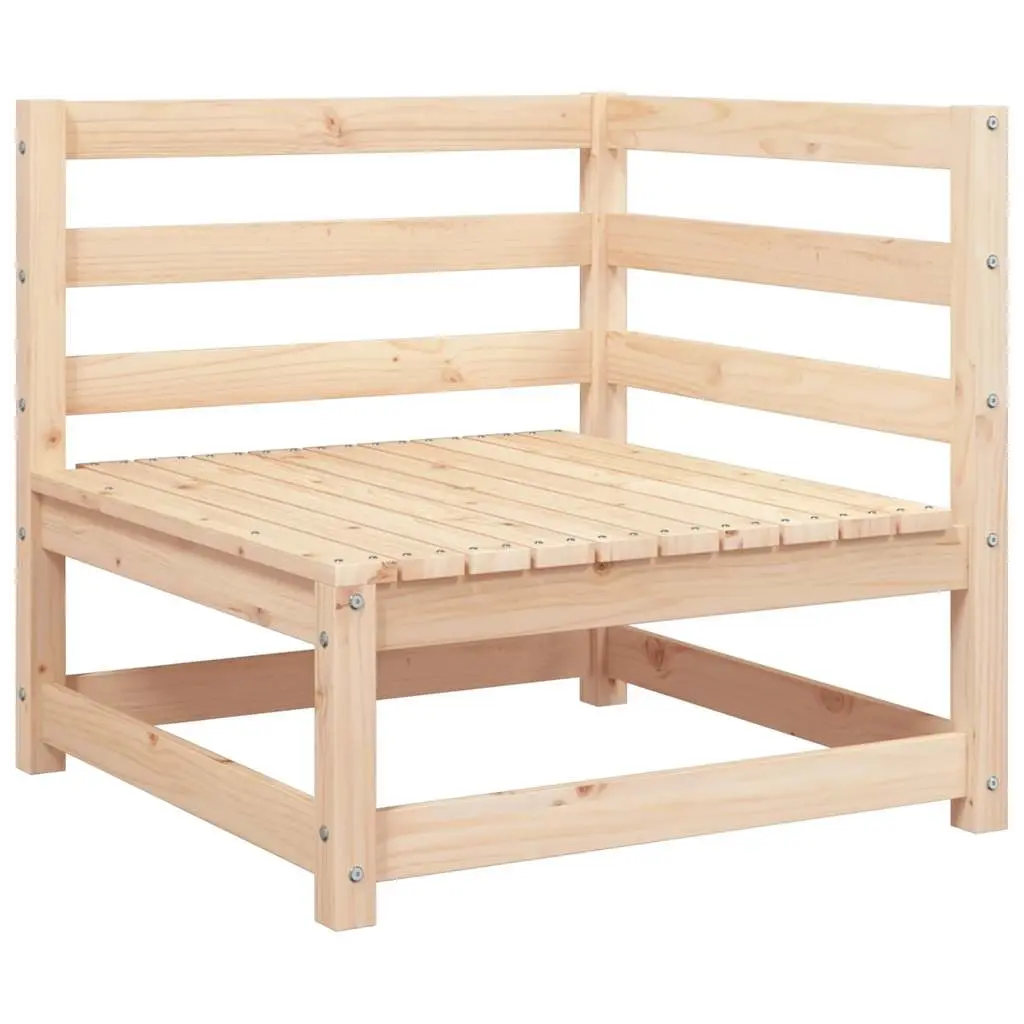 Garden Corner Sofa Solid Pinewood 805660 - Furniture