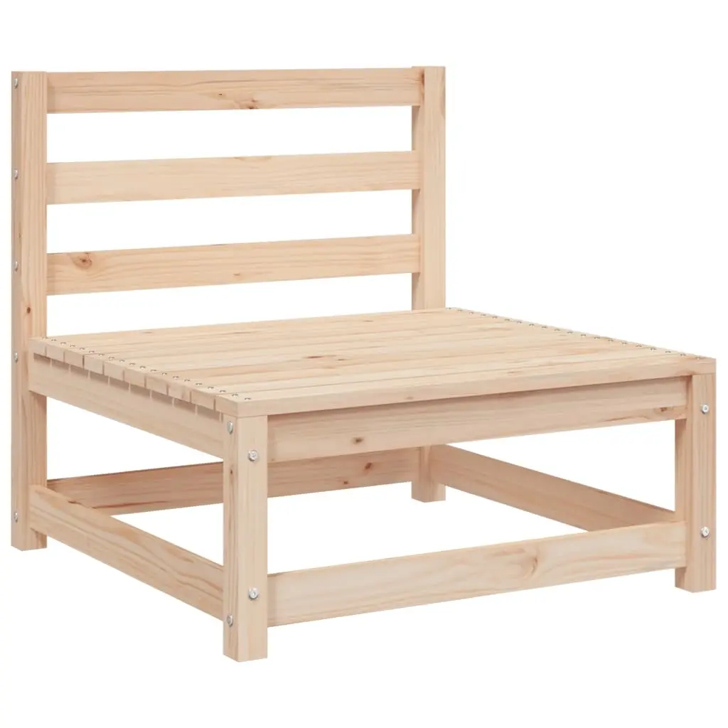 Garden Middle Sofa Solid Pinewood 805665 - Furniture