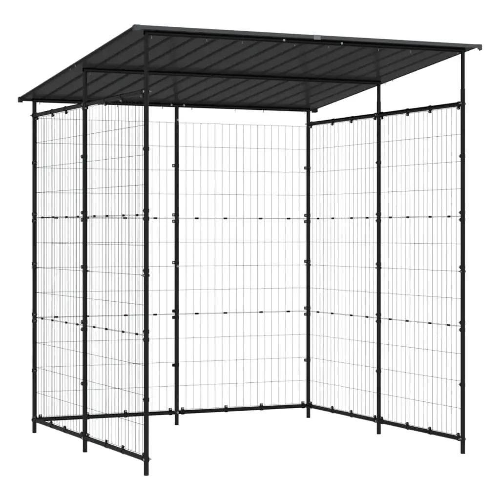 Bicycle Shed 190x190x222 cm Steel Black 150780 - Sports & Outdoor