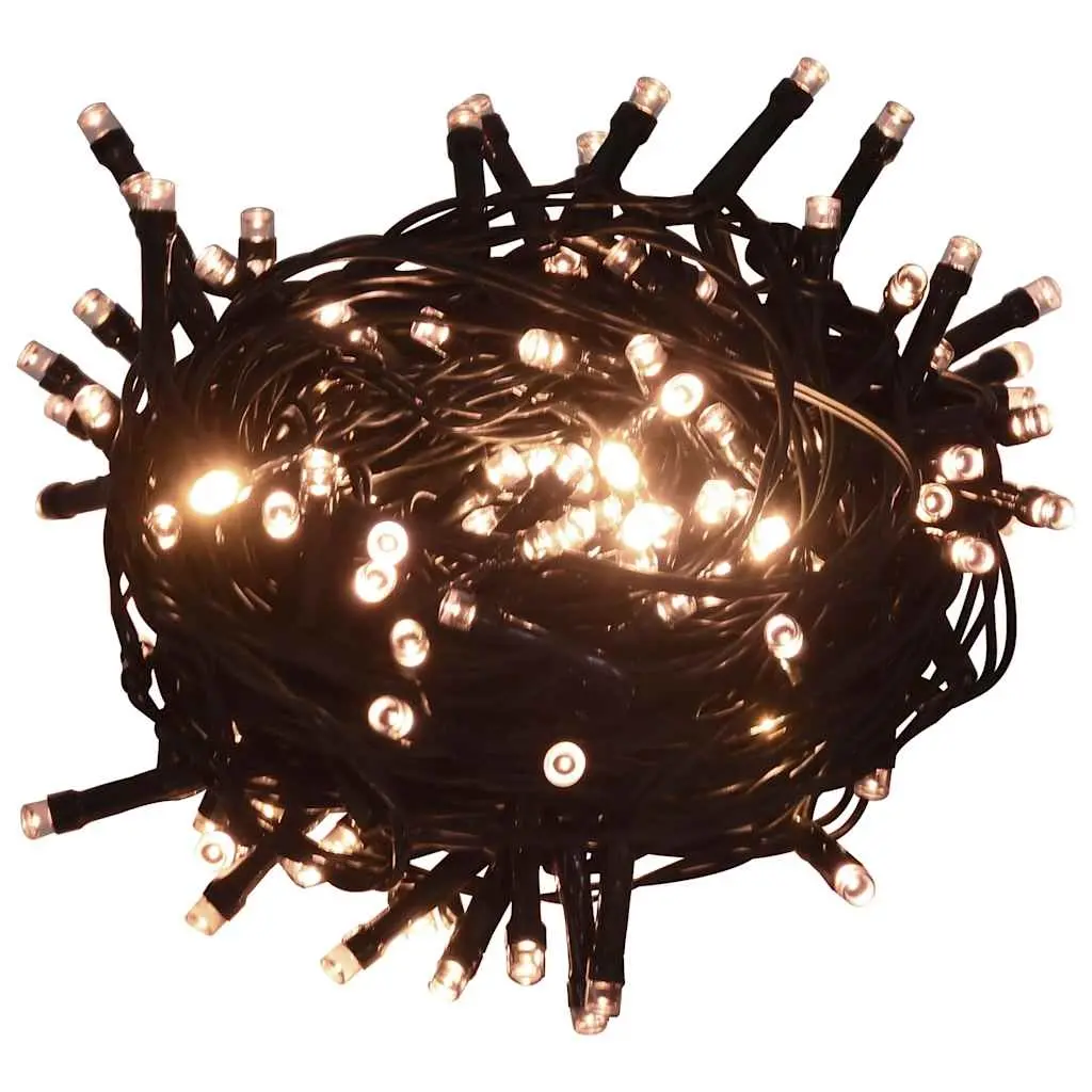 LED String with 150 LEDs Warm White 15 m PVC 330046 - Home & Garden