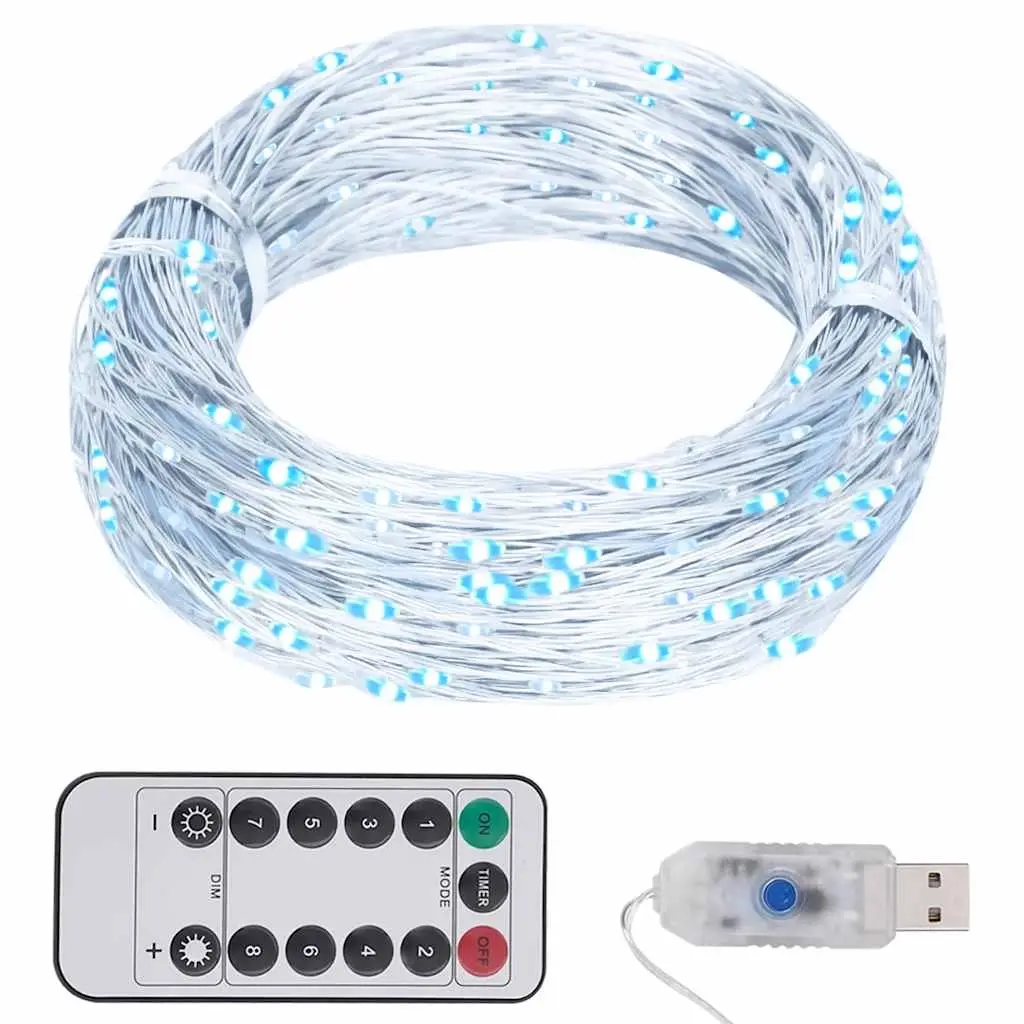 LED String with 300 LEDs Cold White 30 m 330051 - Home & Garden