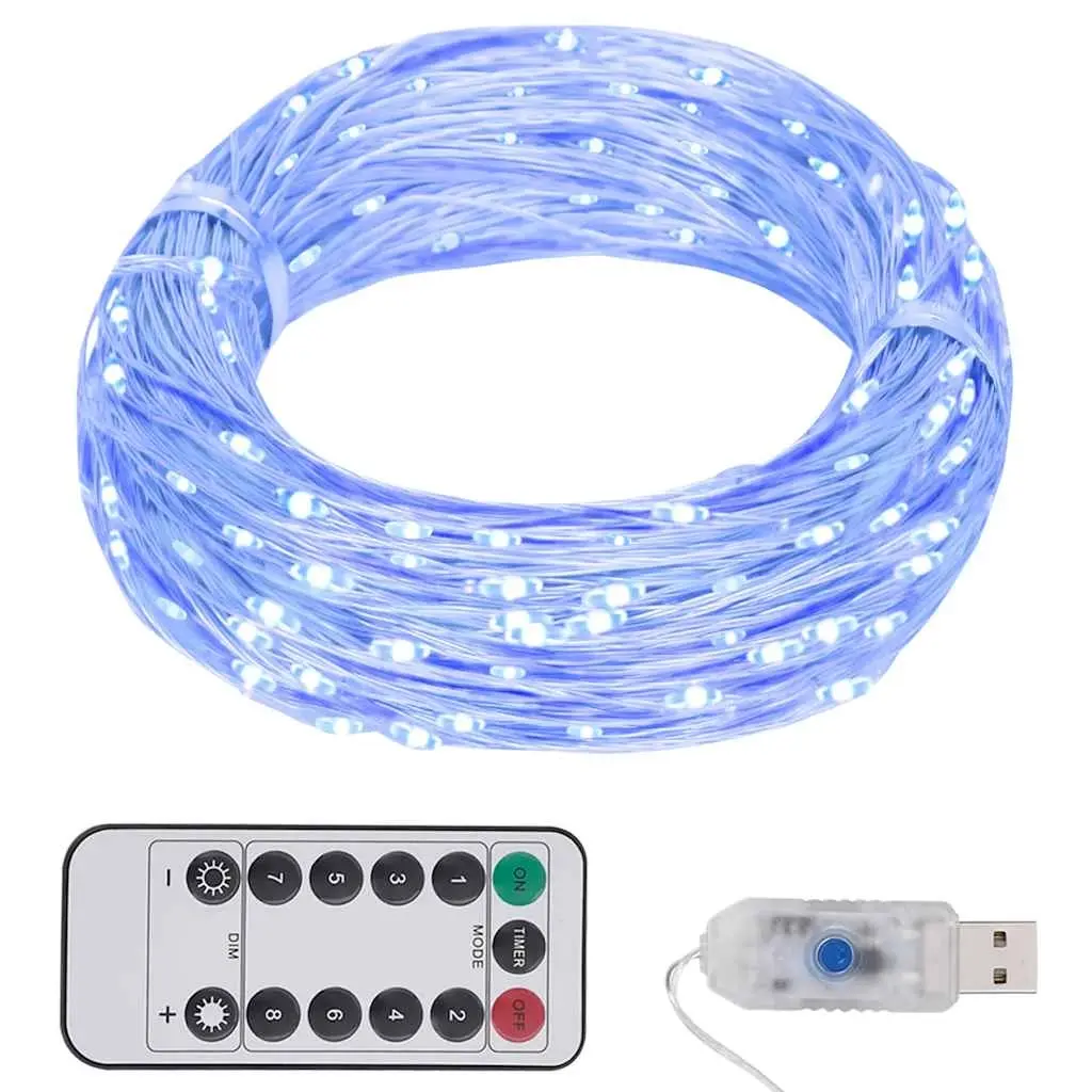 LED String with 150 LEDs Blue 15 m 330052 - Home & Garden