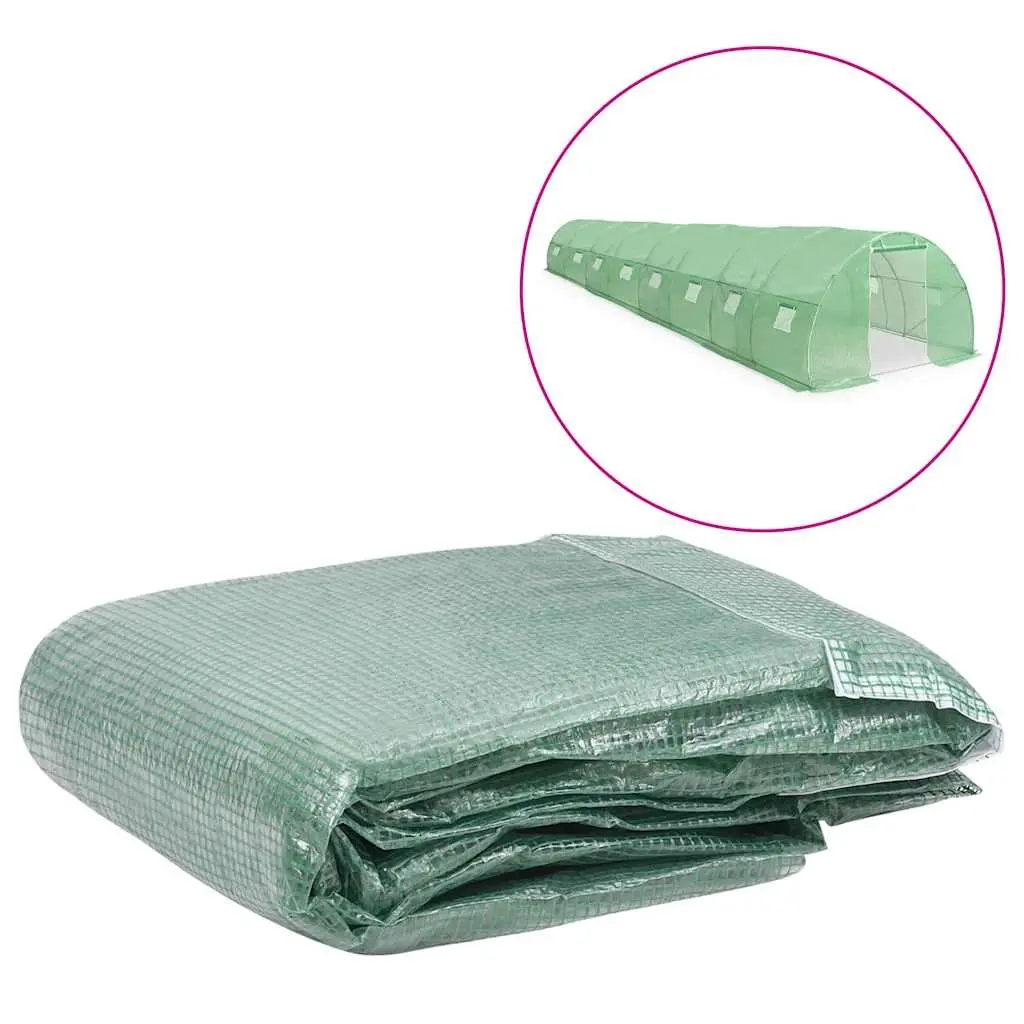 Greenhouse Replacement Cover (36 m²) 300x1200x200 cm Green 316433 - Home & Garden