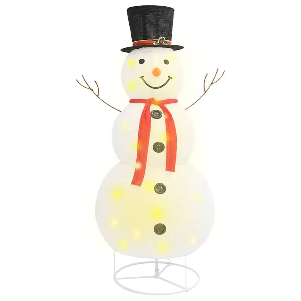 Decorative Christmas Snowman Figure LED Luxury Fabric 180cm 329762 - Up to 60% Off Christmas Decoration Specials