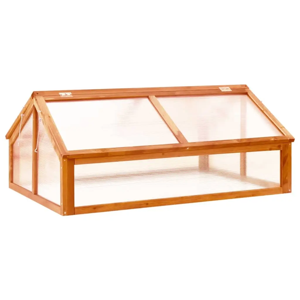Greenhouse Brown 114x80x50 cm Firwood 316415 - Home & Garden