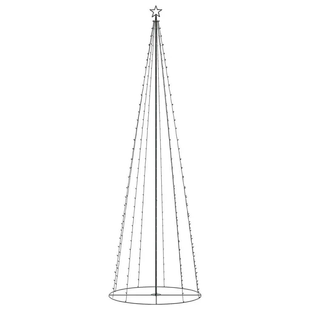 Christmas Cone Tree 330 Warm White LEDs Decoration 100x300 cm 328713 - Home & Garden