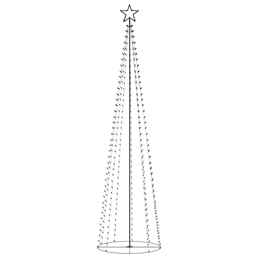 Christmas Cone Tree 400 Warm White LEDs Decoration 100x360 cm 328718 - Home & Garden