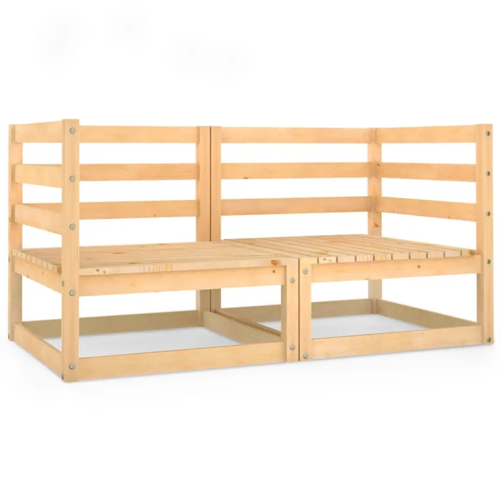 Garden 2-Seater Sofa Solid Wood Pine 3075244