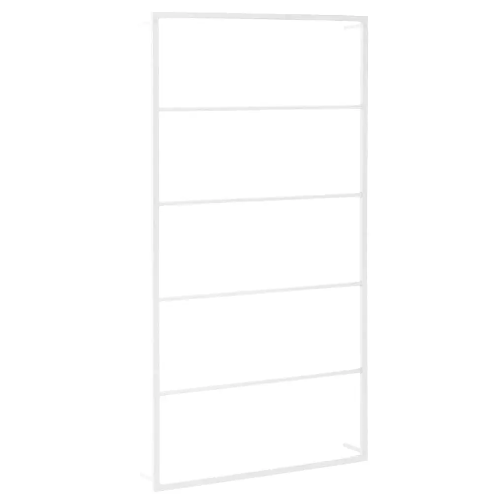 Towel Rack White 60x10x116 cm Steel 336121 - Home & Garden