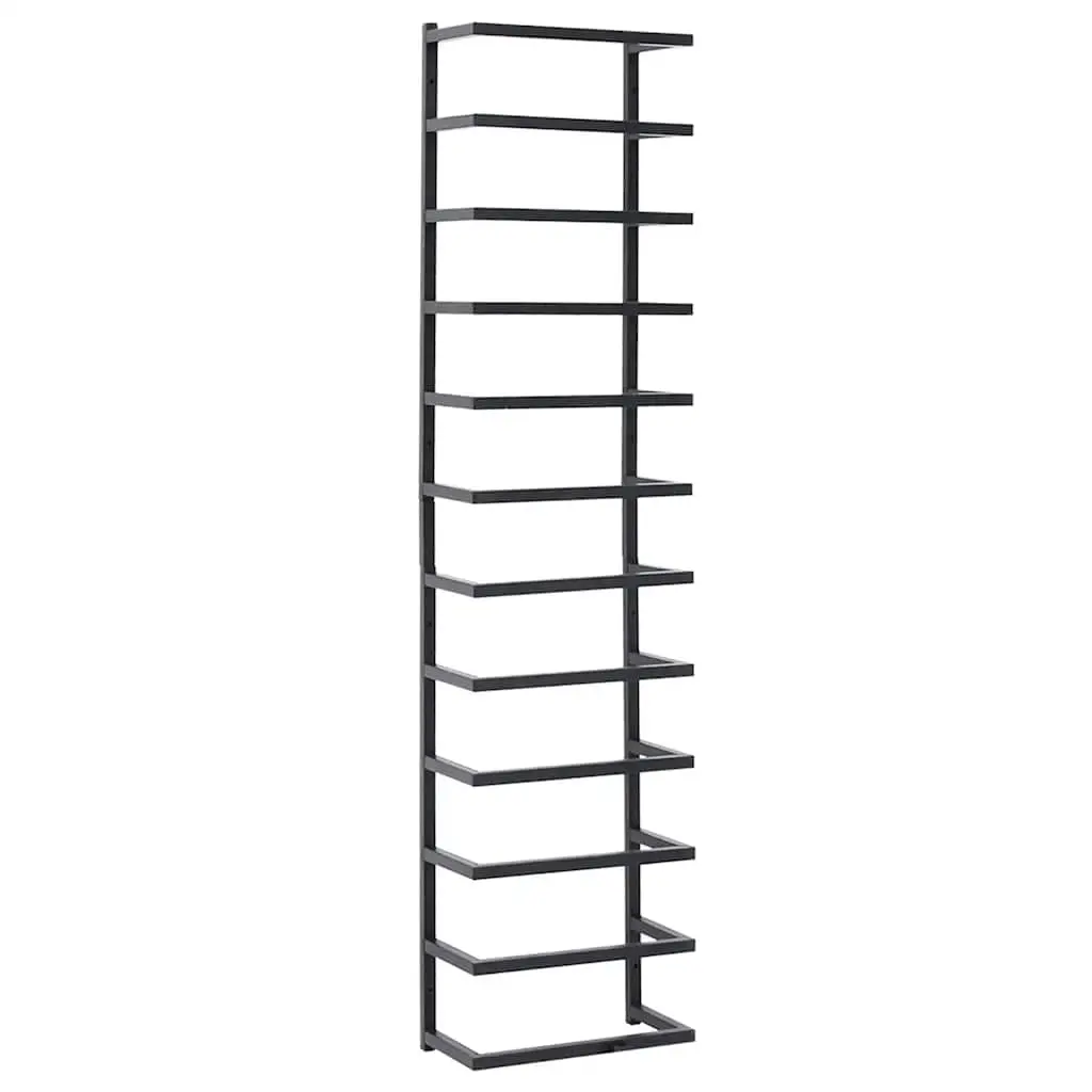 Towel Rack Black 24x12x96 cm Steel 336125 - Home & Garden
