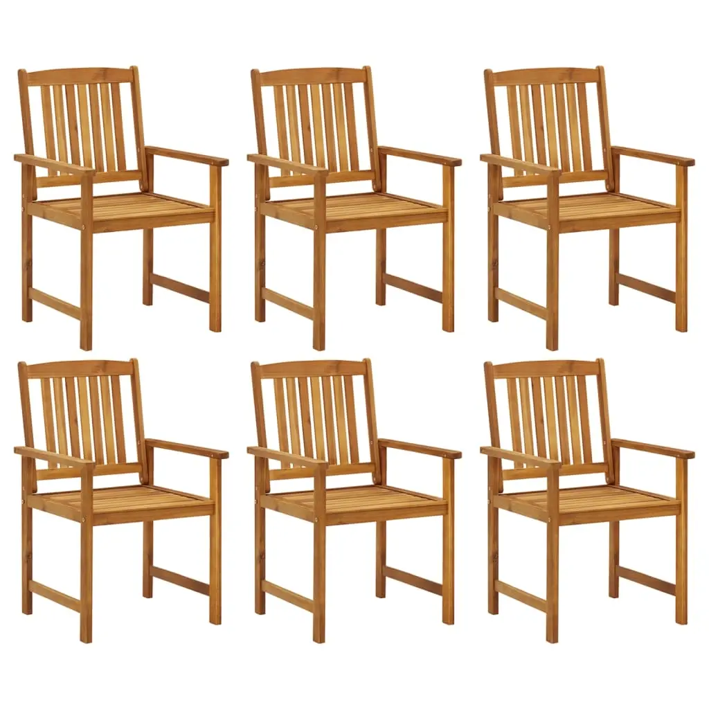 Garden Chairs 6 pcs Solid Wood Acacia 3078149 - Furniture