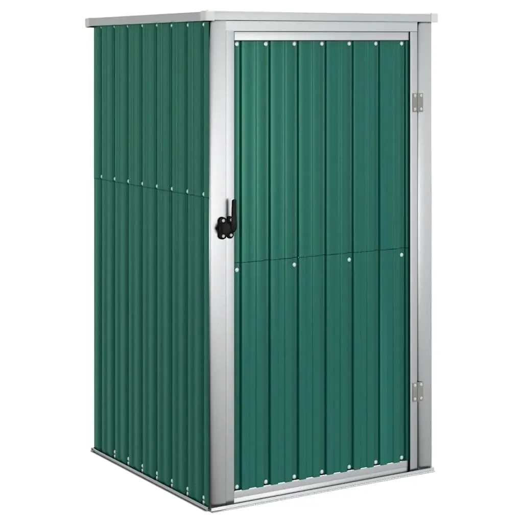 Garden Tool Shed Green 88x89x161 cm Galvanised Steel 316205 - Home & Garden