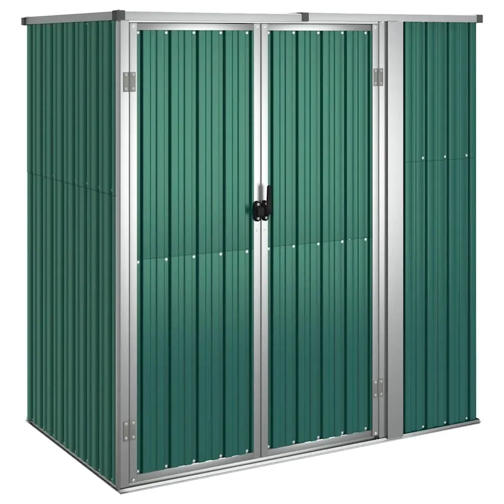Garden Tool Shed Green 161x89x161 cm Galvanised Steel 316209 - Home & Garden