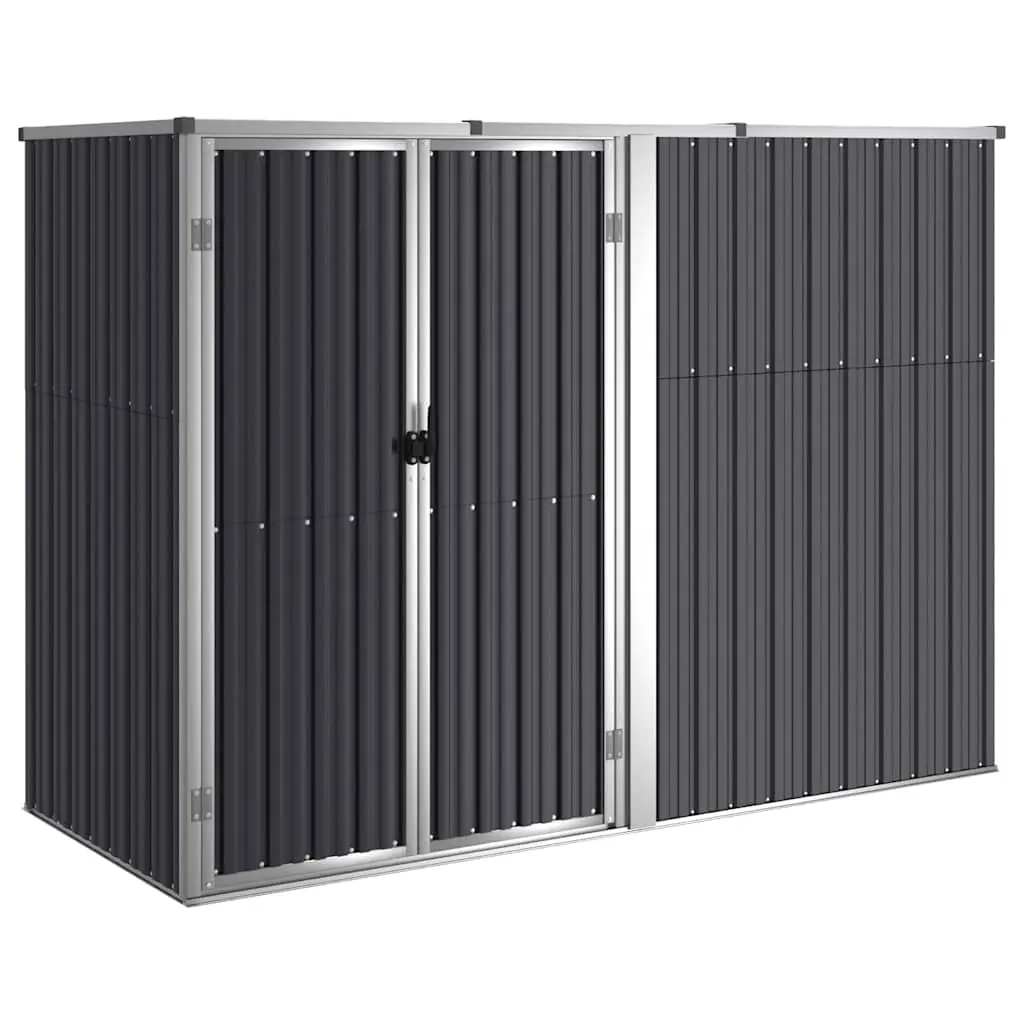Garden Tool Shed Anthracite 225x89x161 cm Galvanised Steel 316215 - Home & Garden