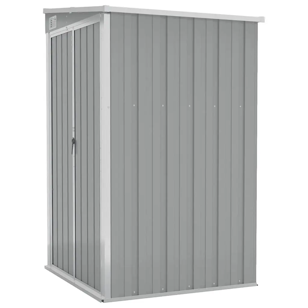 Wall-mounted Garden Shed Grey 118x100x178 cm Galvanised Steel 316218