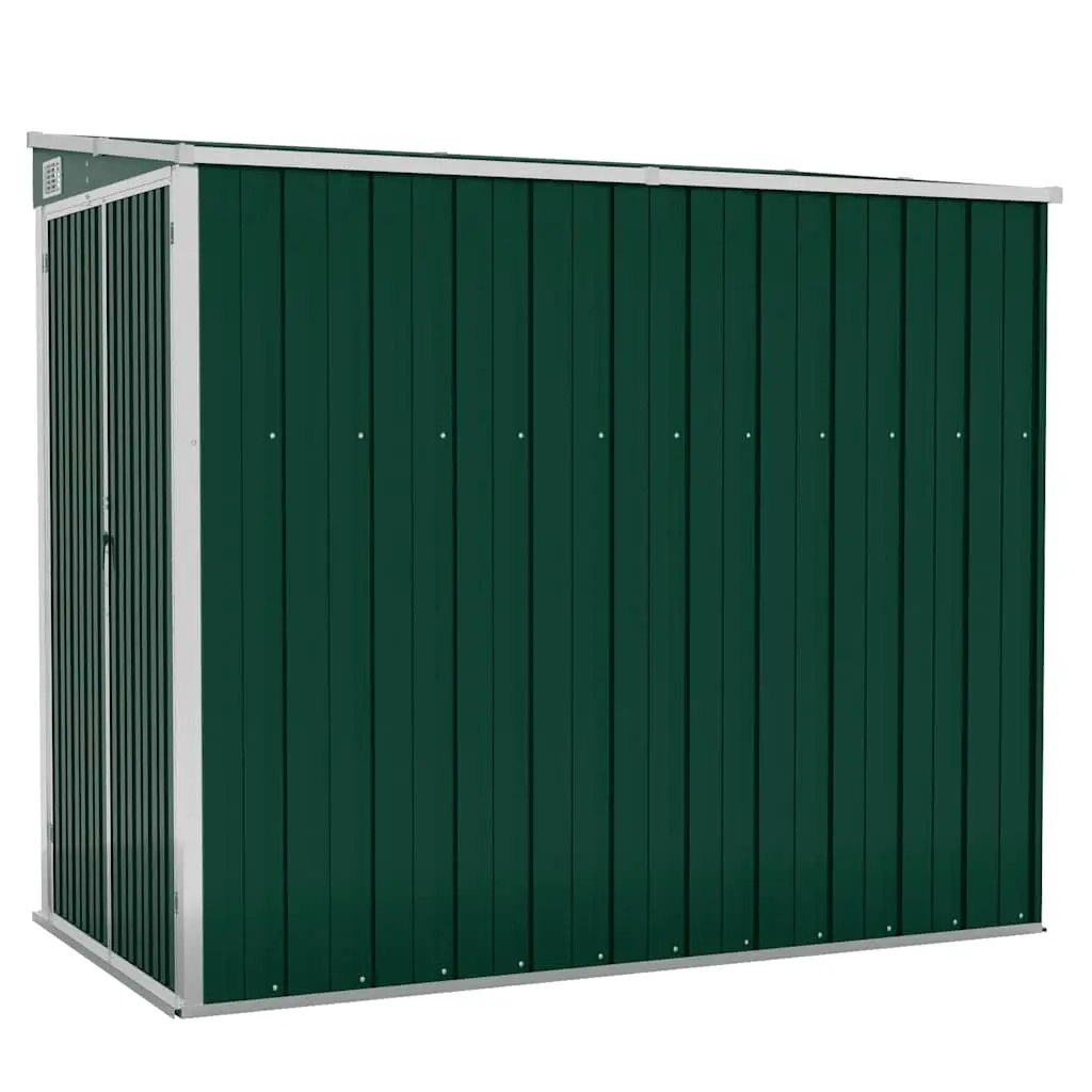 Wall-mounted Garden Shed Green 118x194x178 cm Galvanised Steel 316221