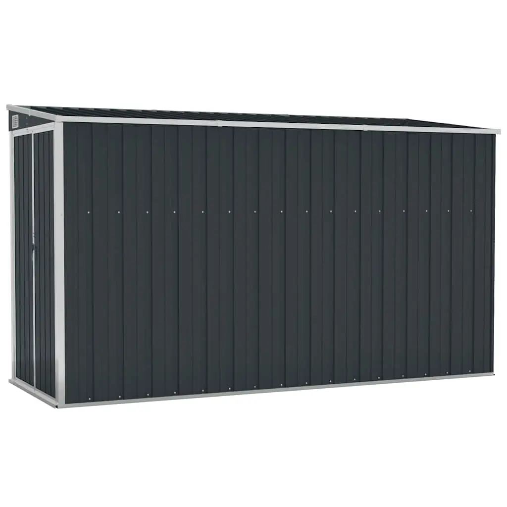 Wall-mounted Garden Shed Anthracite 118x288x178 cm Steel 316227