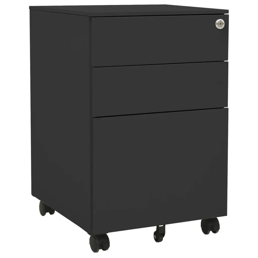 Mobile File Cabinet Anthracite 39x45x60 cm Steel 335981 - Furniture
