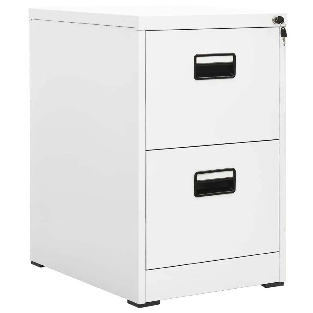 Filing Cabinet White 46x62x72.5 cm Steel 336270 - Furniture