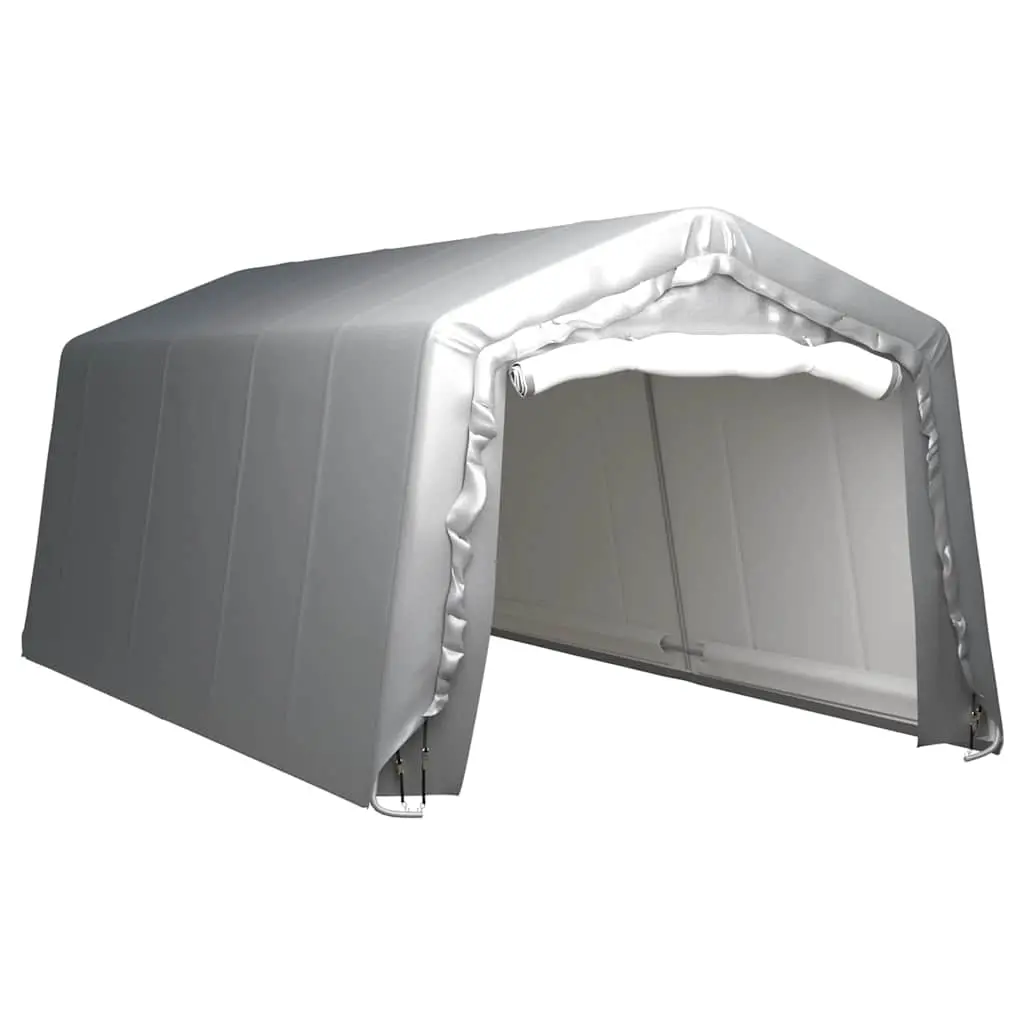 Storage Tent 300x600 cm Steel Grey 3079588 - Home & Garden