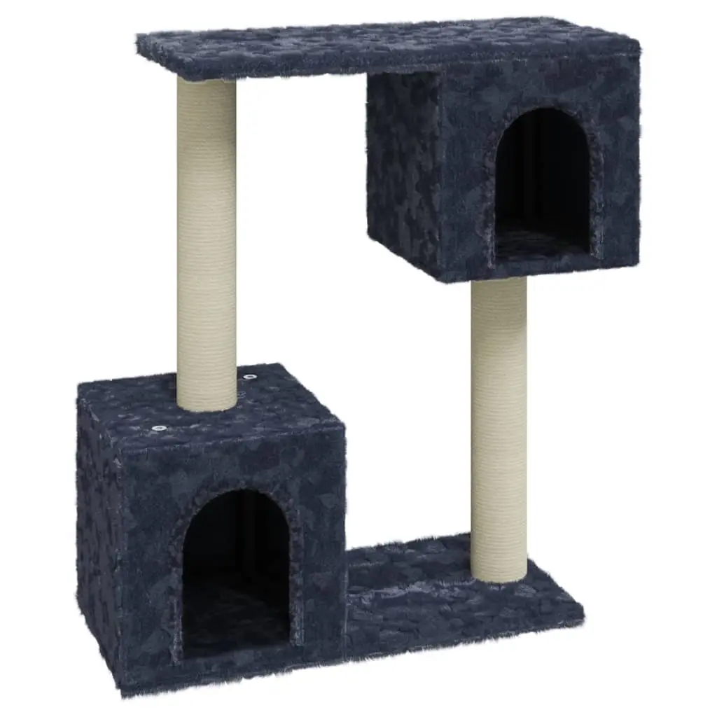 Cat Tree with Sisal Scratching Posts Dark Grey 60 cm 171432 - Pets