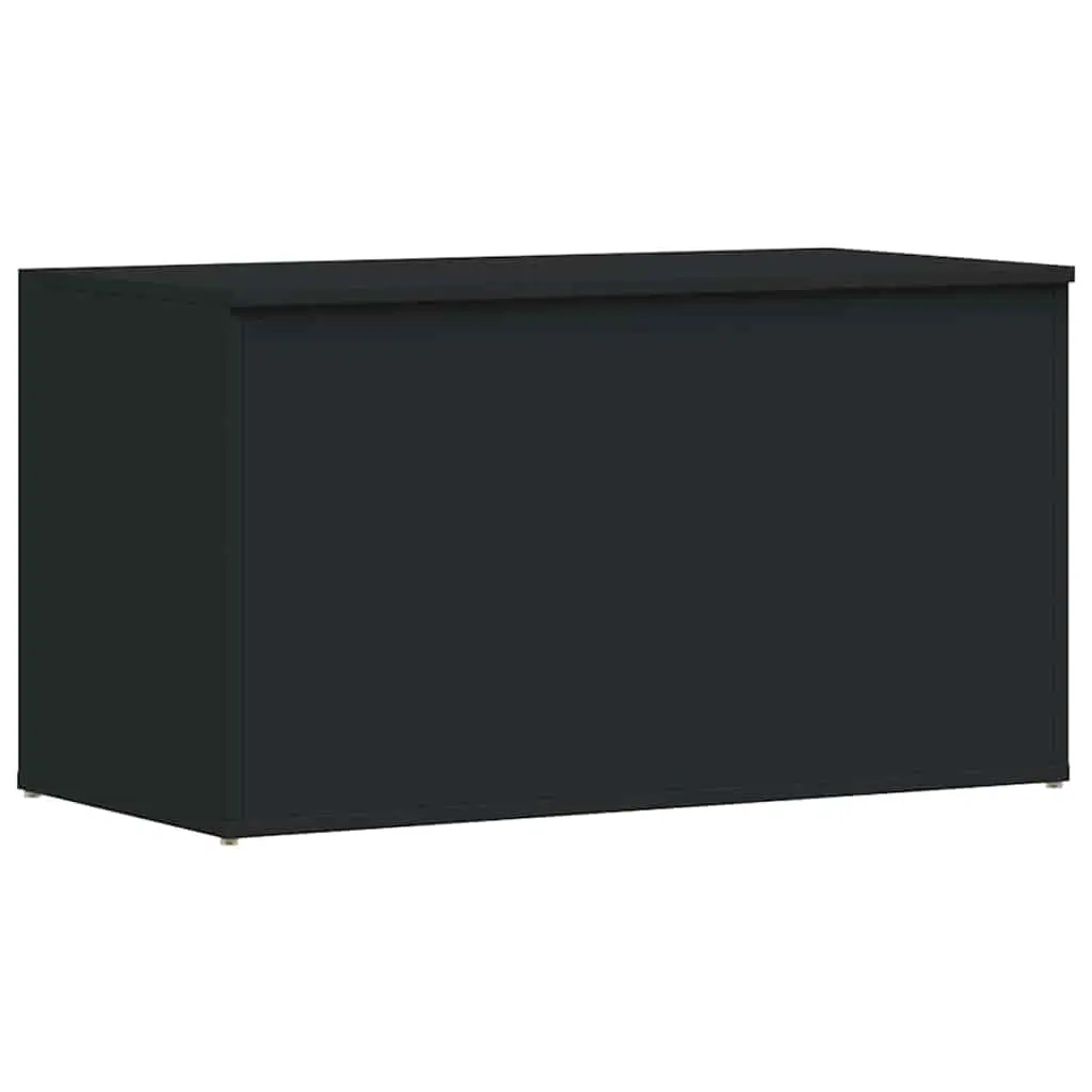 Storage Chest Black 84x42x46 cm Engineered Wood 803057 - Furniture