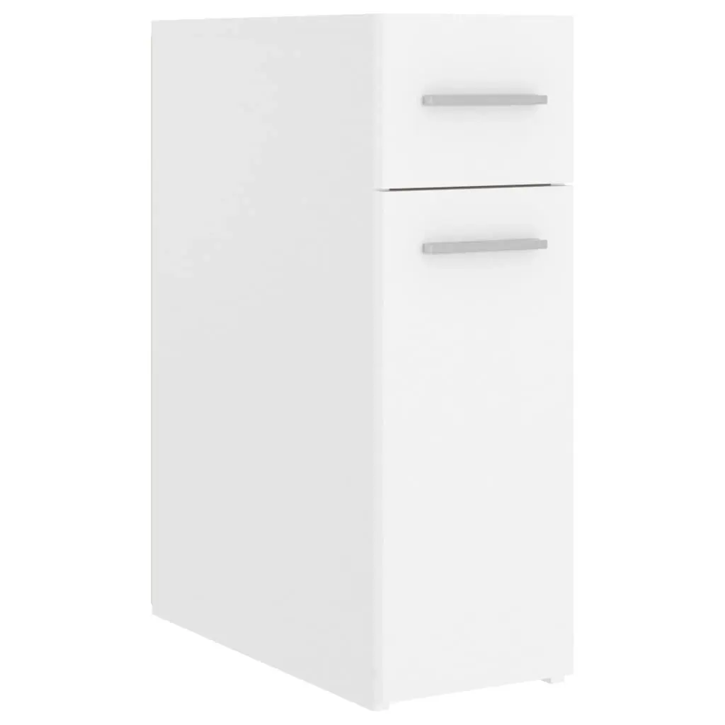 Apothecary Cabinet White 20x45.5x60 cm Engineered Wood 804211 - Furniture