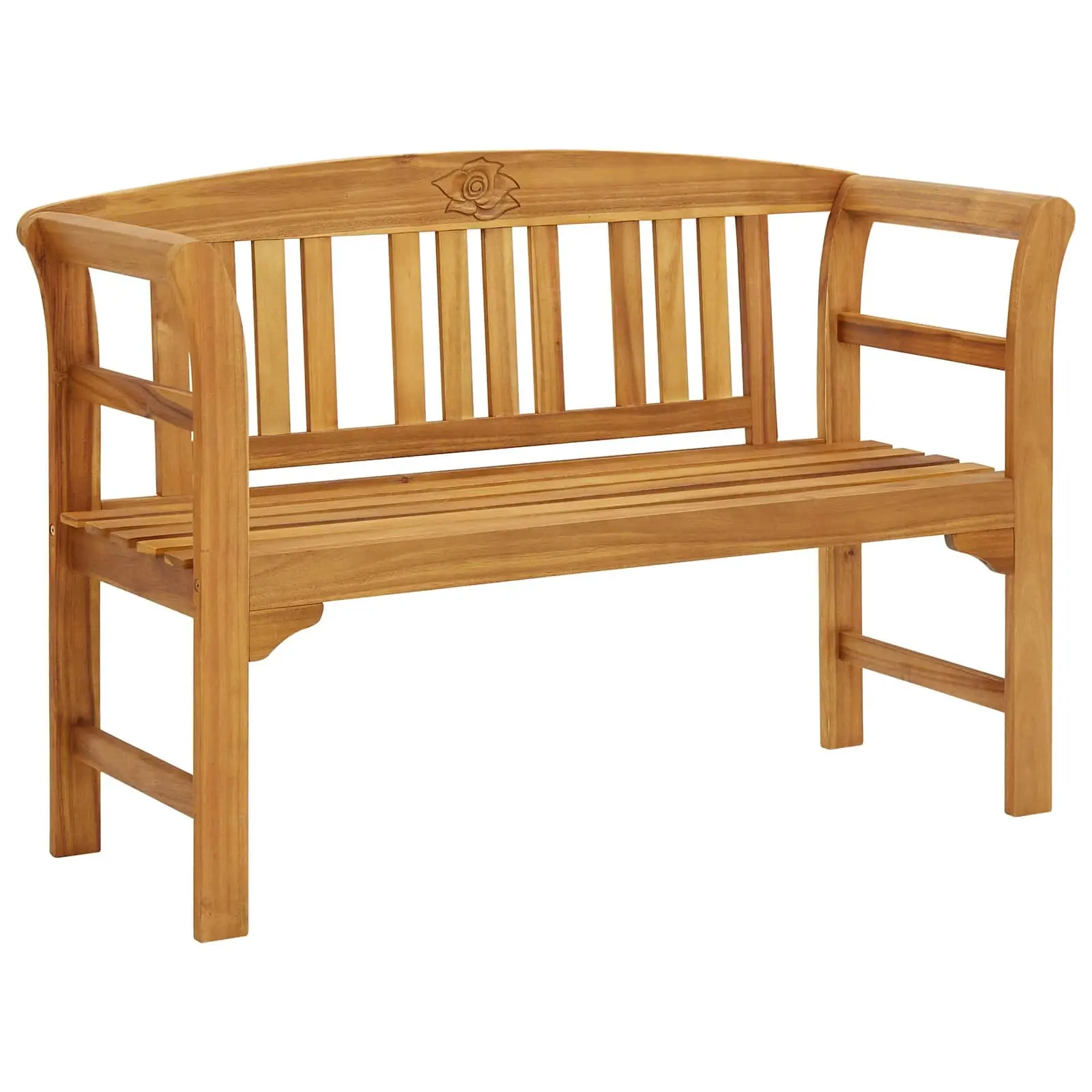 Garden Bench 114 cm Solid Acacia Wood 316497 - Furniture