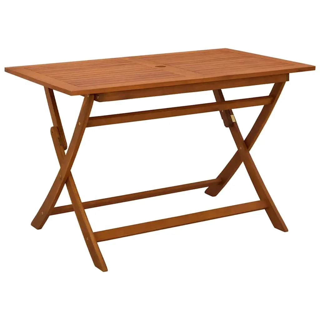 Folding Garden Table 120x70x75 cm Solid Eucalyptus Wood 316621 - Furniture