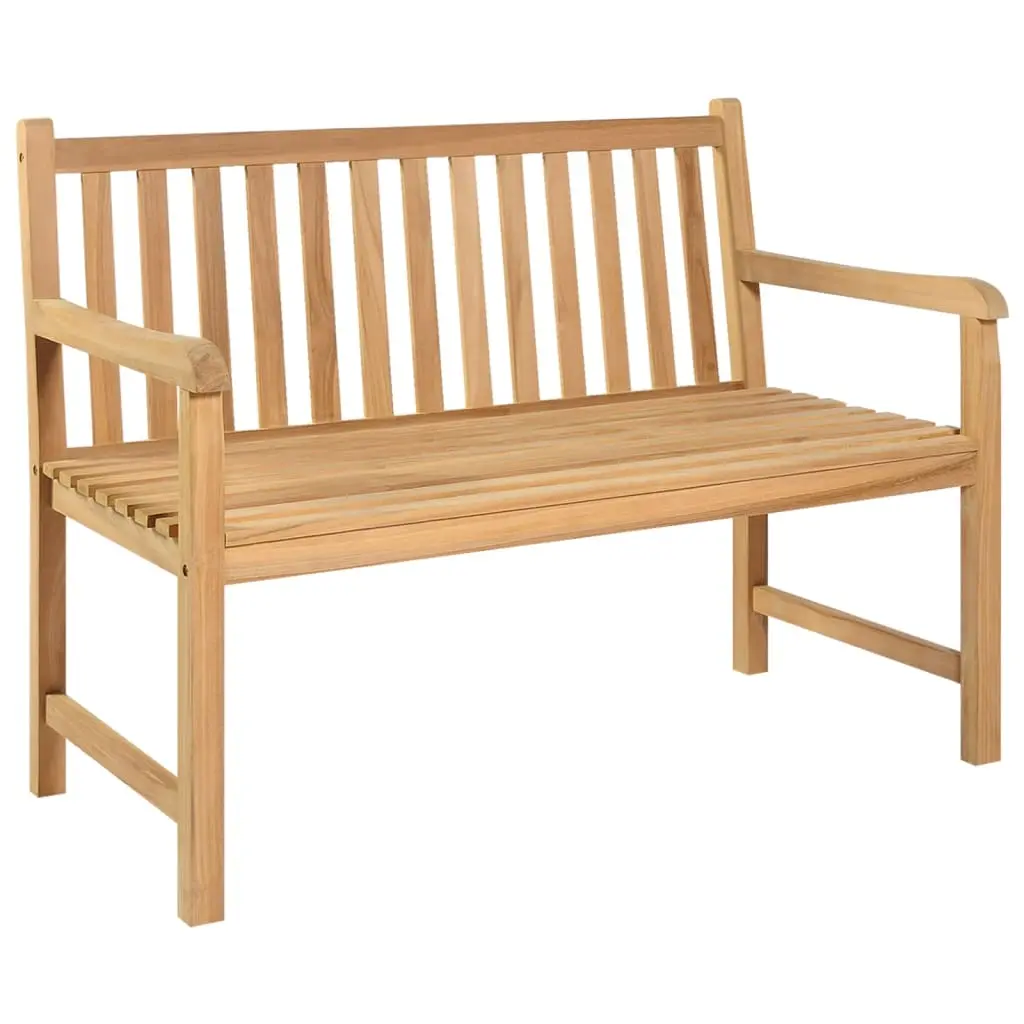 Garden Bench 114 cm Solid Teak Wood 316622 - Furniture