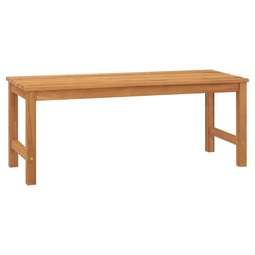 Garden Bench 114 cm Solid Teak Wood 316626 - Furniture