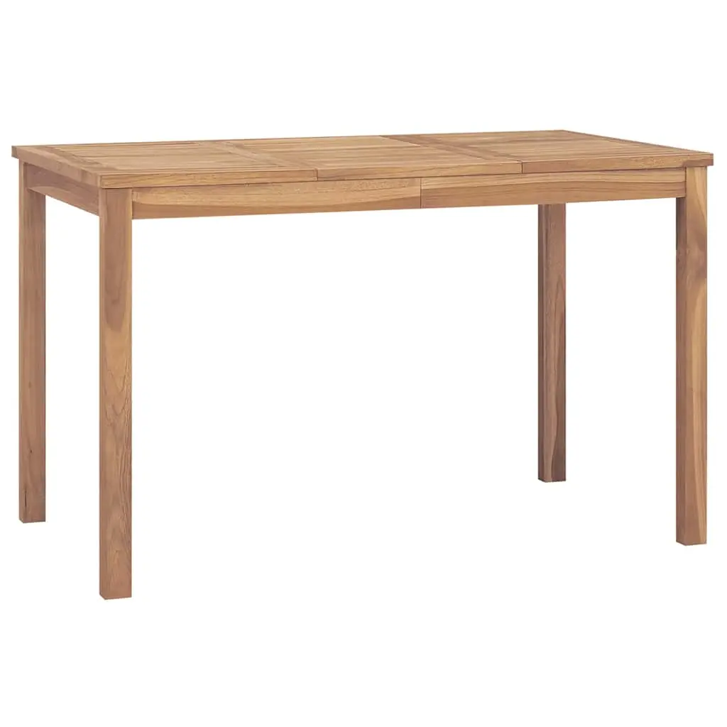 Garden Dining Table 120x70x77 cm Solid Teak Wood 316630 - Furniture
