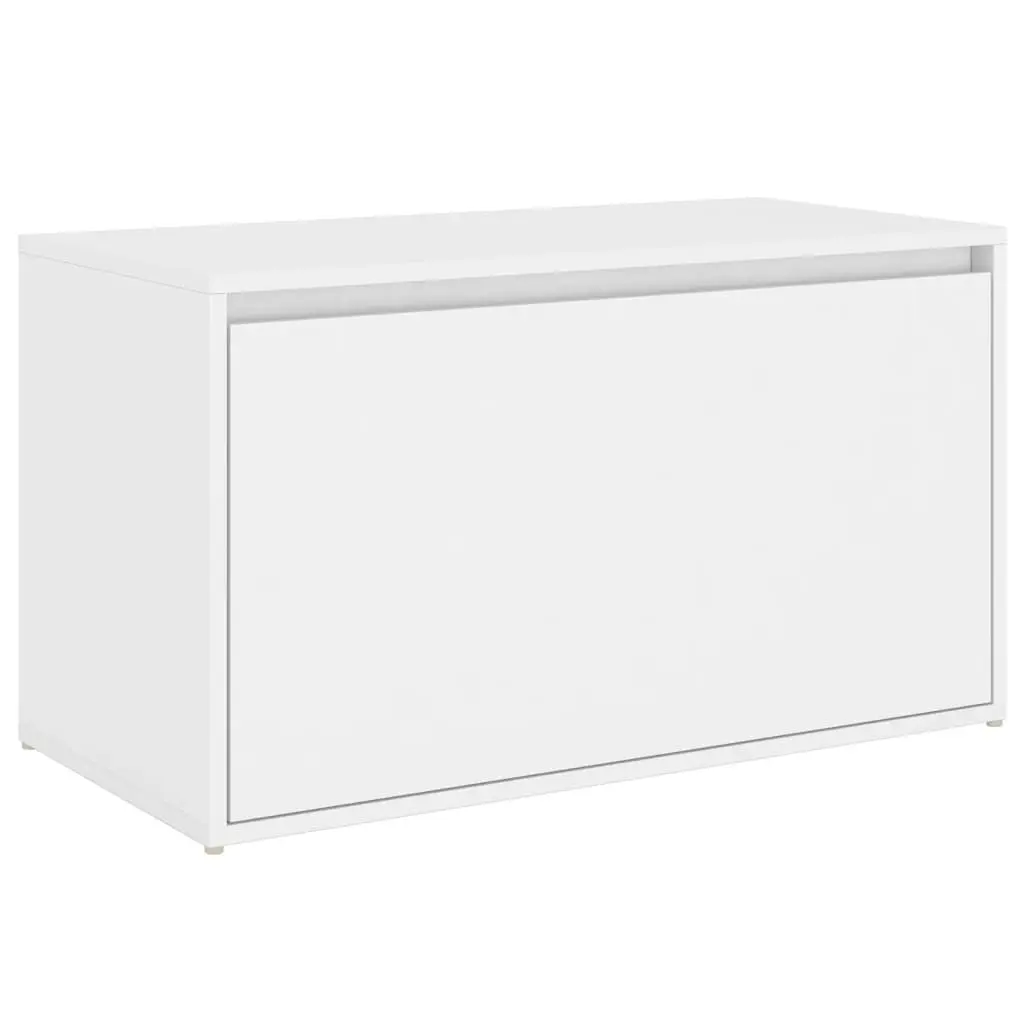 Hall Bench 80x40x45 cm White Engineered Wood 808666 - Furniture