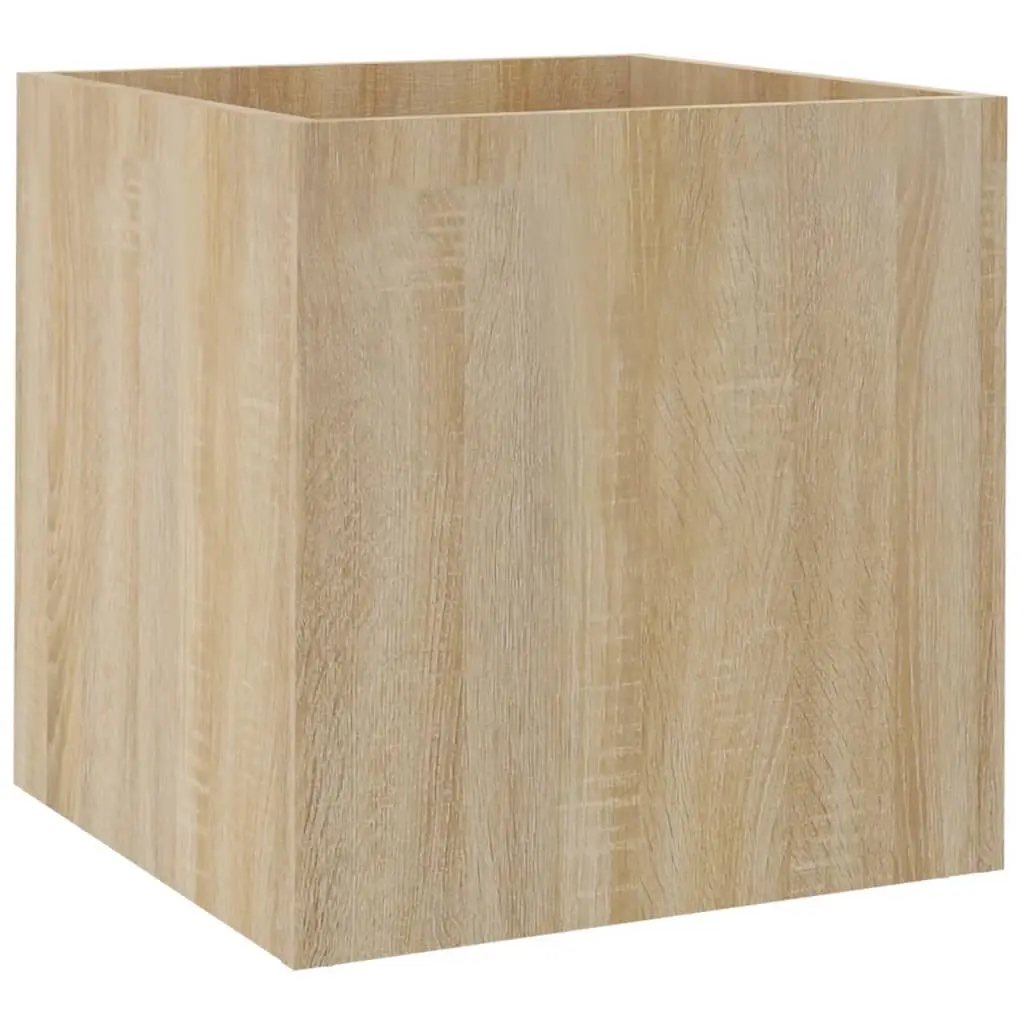 Planter Box Sonoma Oak 40x40x40 cm Engineered Wood 808795 - Home & Garden