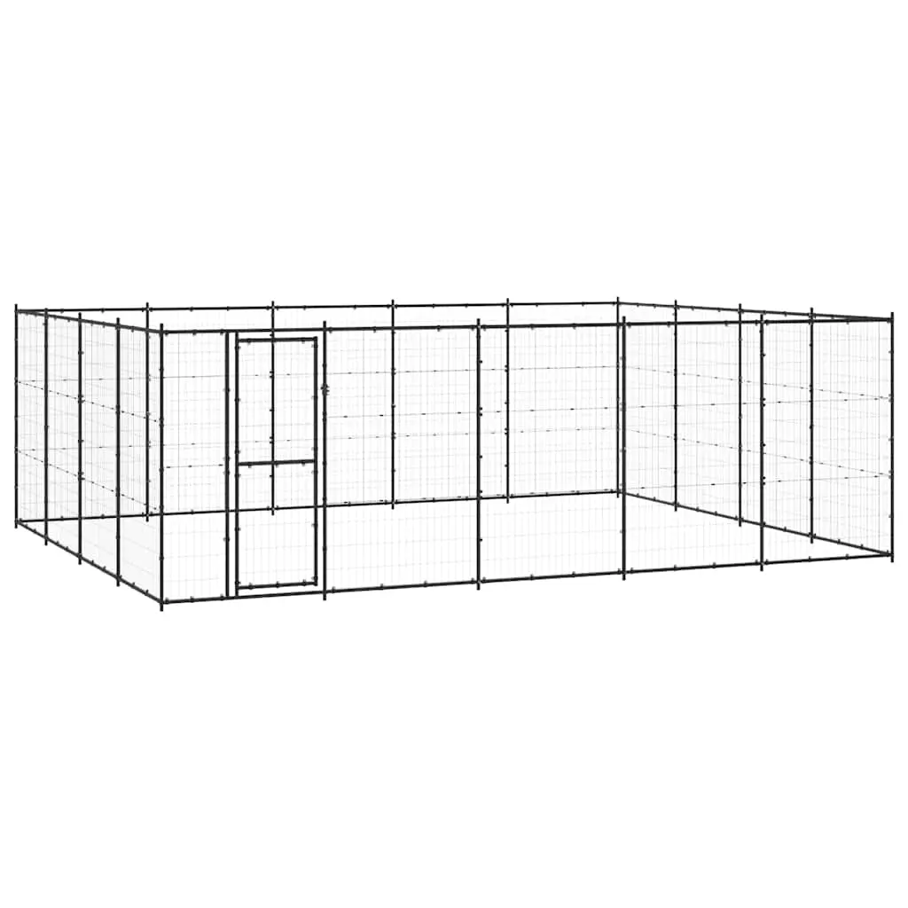 Outdoor Dog Kennel Steel 24.2 m² 3082314 - Pets