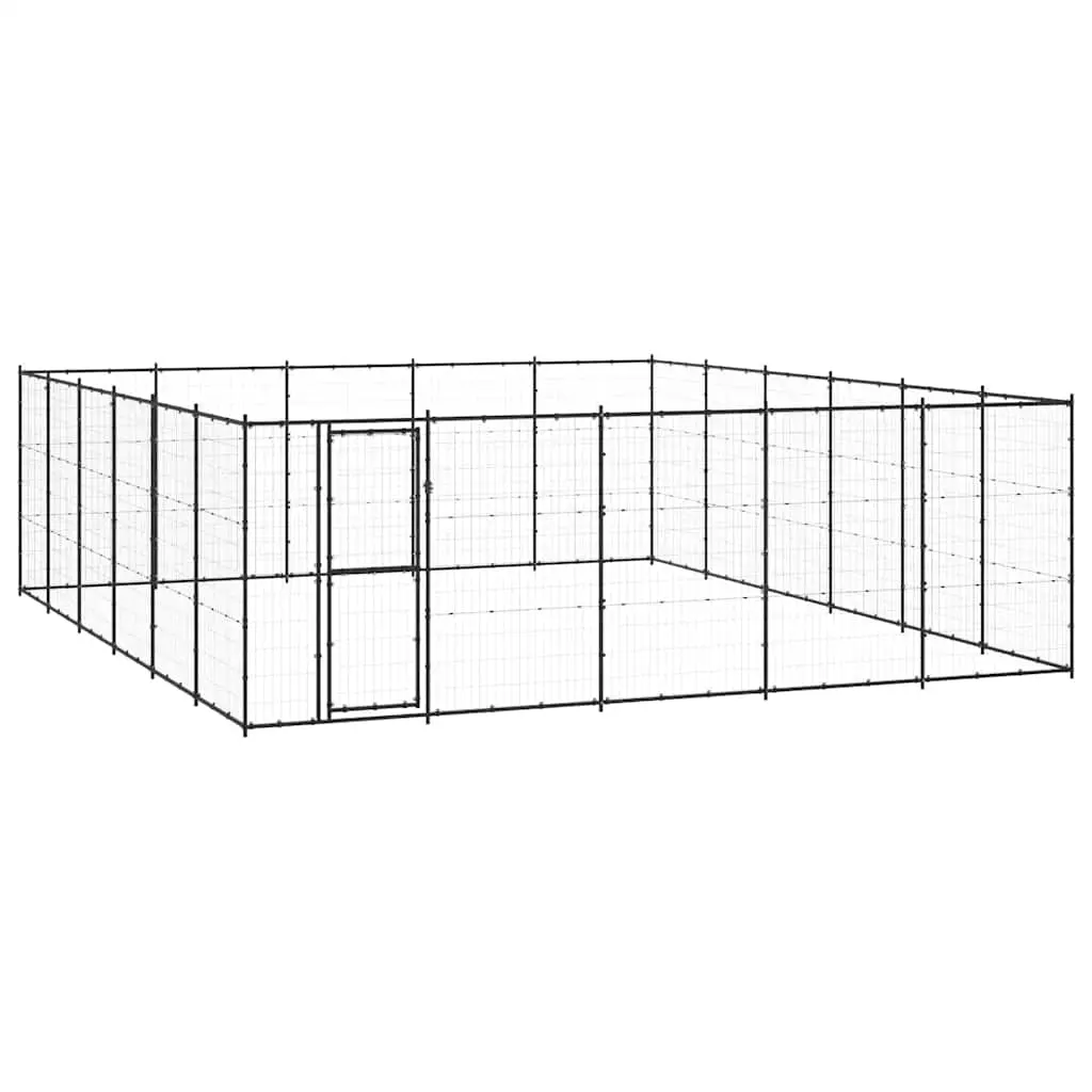 Outdoor Dog Kennel Steel 36.3 m² 3082324 - Pets